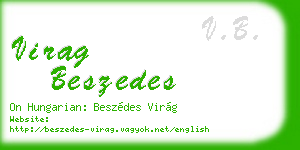 virag beszedes business card